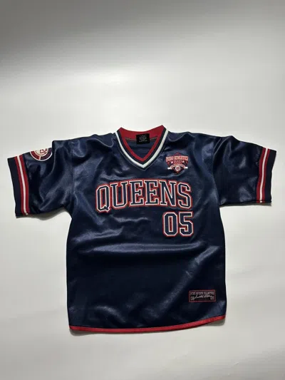 Pre-owned Fubu X Vintage Fubu Limited Edition Vintage Queens Baseball Jersey In Navy