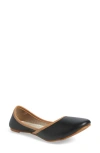Fuchsia Classic Black Basic Jutti Flat