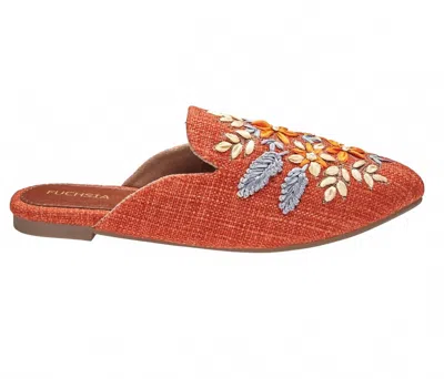 Fuchsia Shoes Women's Blossom Bliss Mules In Orange