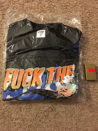 Pre-owned Fuck The Population Ftp 500 Tee In Black