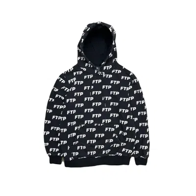 Pre-owned Fuck The Population Ftp All Over Hoodie In Black