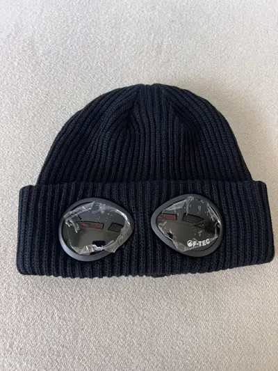 Pre-owned Fuck The Population Ftp F-tec Goggle Logo Beanie In Black
