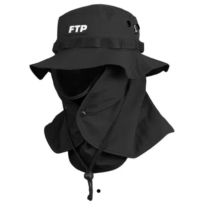 Pre-owned Fuck The Population Ftp Facemask Boonie Hat In Black