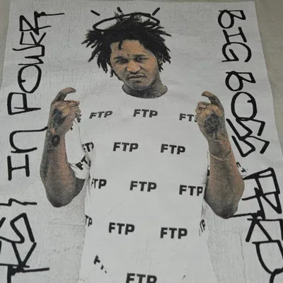 Pre-owned Fuck The Population Ftp Fredo Tee In White