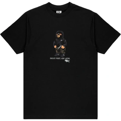 Pre-owned Fuck The Population Ftp Hooded Bear Tee (black)
