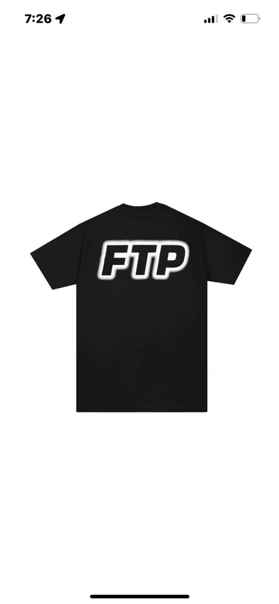 Pre-owned Fuck The Population Ftp Outer Glow Logo Tee Black Size L