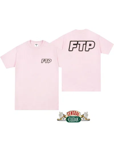 Pre-owned Fuck The Population Ftp Outer Glow Logo Tee In Pink