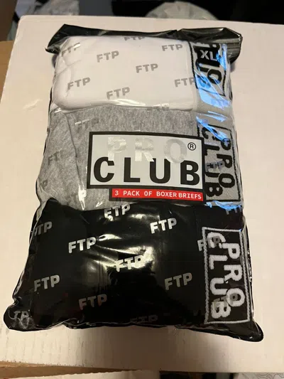 Pre-owned Fuck The Population Ftp Proclub 3 Pack Boxers Size Xl In Multicolor