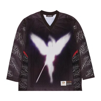 Pre-owned Fucking Awesome Angelic Retribution Jersey 'black' | Men's Size L