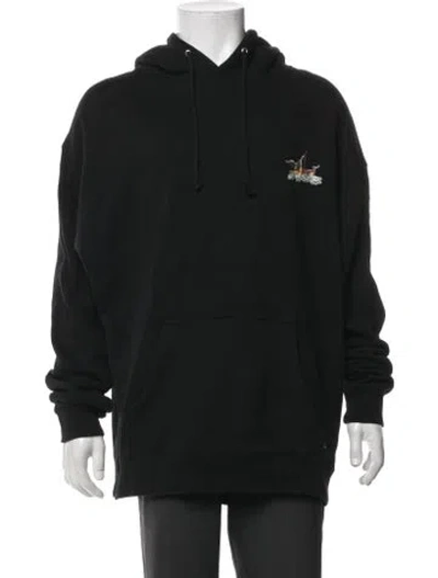 Pre-owned Fucking Awesome Graphic Print Crew Neck Hoodie In Black