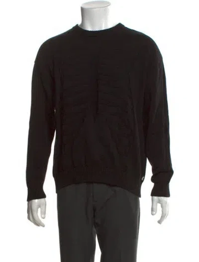 Pre-owned Fucking Awesome Graphic Print Crew Neck Pullover In Black