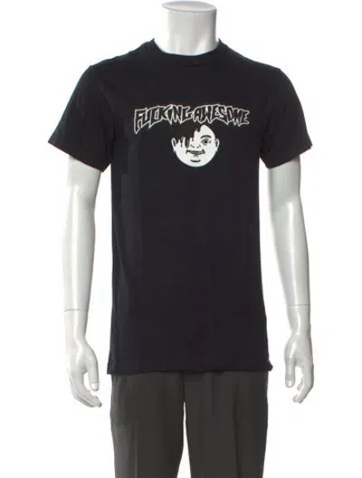 Pre-owned Fucking Awesome Graphic Print Crew Neck T-shirt In Black
