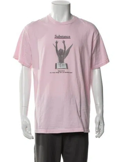 Pre-owned Fucking Awesome Graphic Print Crew Neck T-shirt In Pink