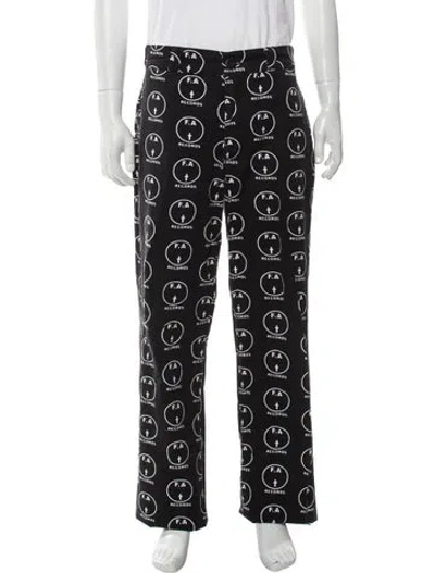 Pre-owned Fucking Awesome Graphic Print Pants In Black
