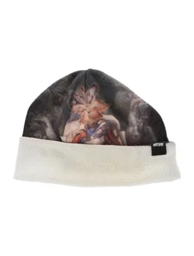 Pre-owned Fucking Awesome Graphic Printed Beanie In Black