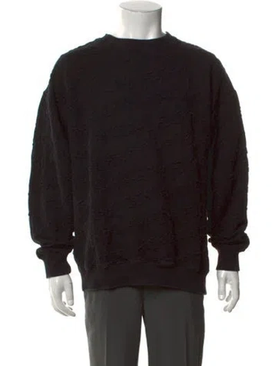 Pre-owned Fucking Awesome Patterned Crew Neck Pullover In Black