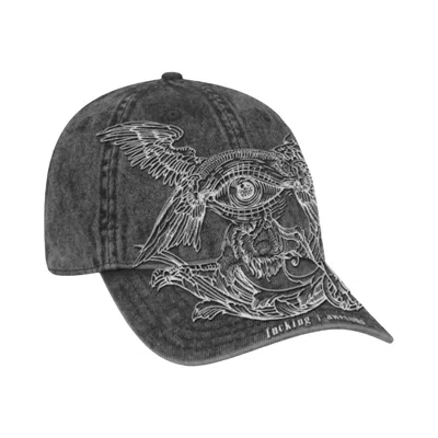 Pre-owned Fucking Awesome Sephira 6-panel Hat 'washed Black' | Men's Size Onesize