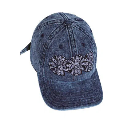 Pre-owned Fucking Awesome Three Spiral Washed Denim 6-panel Hat 'blue Denim' | Men's Size Onesize