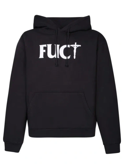 Fuct Cross Hoodie In Black