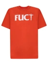 Fuct Crossed  Orange T-shirt In Red