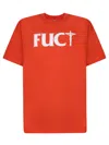 Shop Fuct Crossed  Orange T-shirt