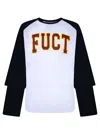 Fuct Double Sleeve Baseball Tee In White