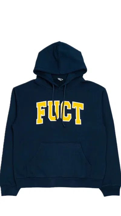 Fuct Logo Hoodie In Blue