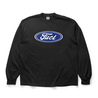 Pre-owned Fuct Oval Parody Crewneck Black
