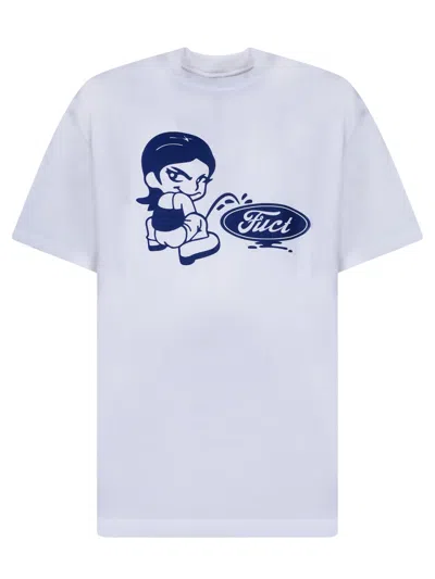 Fuct Oval Pee Girl White T-shirt