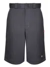 Fuct Cotton Bermuda Shorts In Grey