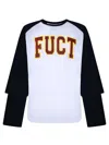 Fuct Double Sleeve Baseball Tee In White
