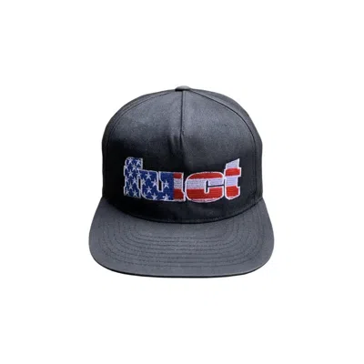 Pre-owned Fuct Vintage  Skateboards Snapback Hat American Flag Logo In Black