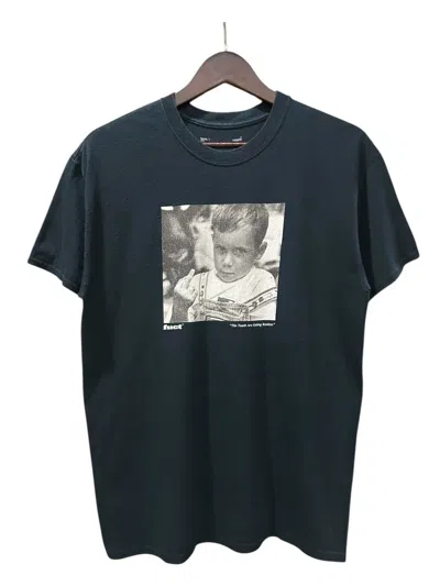 Pre-owned Fuct Vintage  The Youth Are Getting Restless Tee In Black