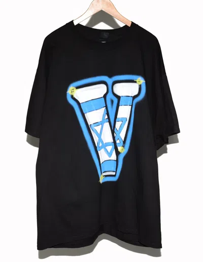 Pre-owned Fuct Vlone Israel Tee In Black