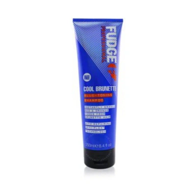 Fudge Cool Brunette Blue-toning Shampoo 8.4 oz Hair Care 5060420335712 In Red   / Blue / Orange