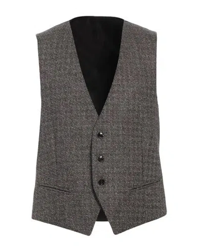 Fugàto Man Tailored Vest Dove Grey Size 40 Virgin Wool