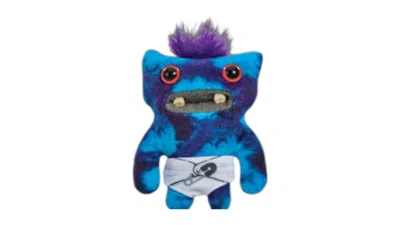 Pre-owned Fuggler Baby Fugg Wide Eyed Weirdo Blue Tie Dye Fleece Plush In Multi