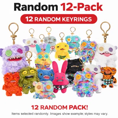 Fuggler Pack Of 12 Zuru  Keyring 5 Inch Plush Toy Mystery Random Assortment