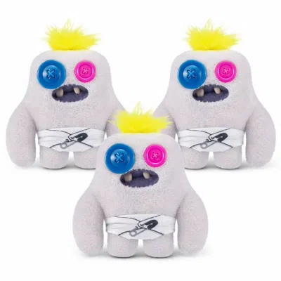 Fuggler Pack Of 3 Zuru  Baby Fugg Series 3 Sasquooch 3.5 Inch Plush Toy