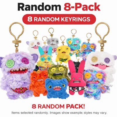 Fuggler Pack Of 8 Zuru  Keyring 5 Inch Plush Toy Mystery Random Assortment