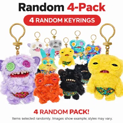 Fuggler Set Of 4 Zuru  Keyring 5 Inch Plush Toy Mystery Random Assortment