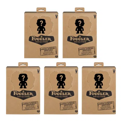 Fuggler Set Of 5 Zuru  Funny Ugly Monster Plush Toy 9 Inch Mystery Random Assortment In Brown