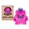 Fuggler Zuru  Baby Fug Greedy Grinner Purple Funny Ugly Monster Plush Toy 3.5 Inch In Multi