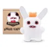 Fuggler Zuru  Baby Fug Rabid Rabbit White Funny Ugly Monster Plush Toy 3.5 In White