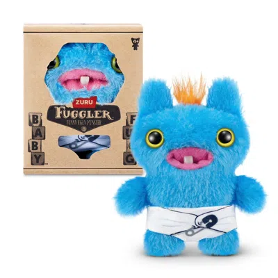 Fuggler Zuru  Baby Fugg Series 3 Screetch 3.5 Inch Plush Toy In Blue