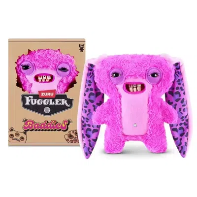 Fuggler Zuru  Baddies Lord Long Ears Pink Leopard Print 9-inch Plush Toy