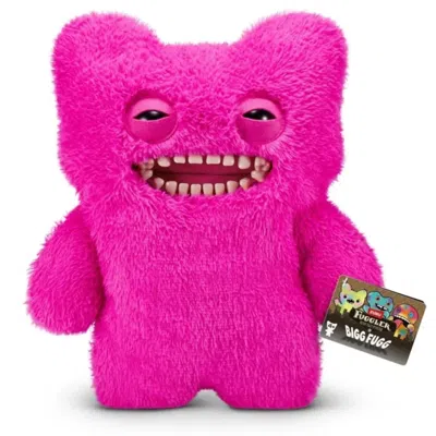 Fuggler Zuru  Bigg Fuggs Mr Buttons Pink 18 Inches Plush Toy