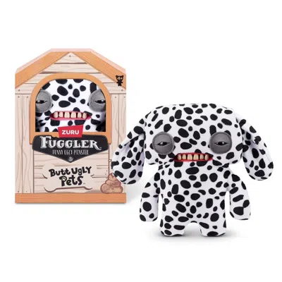 Fuggler Zuru  Butt Ugly Pets Annoyed Alien Dalmatian White Funny Ugly Monster Plush Toy 9 Inch