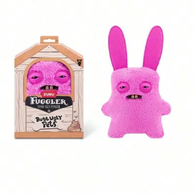 Fuggler Zuru  Butt Ugly Pets Bunny Rabbit Funny Ugly Monster Plush Toy 9 Inch In Pink