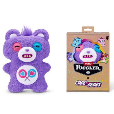 Fuggler Zuru  Care Bears Share Bear Purple Funny Ugly Monster Plush Toy 9-inch